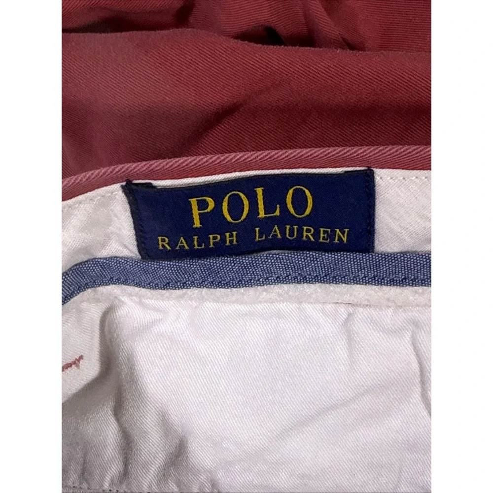 Polo Ralph Lauren Bedford Chino Pants Mens Size 32x30 Salmon Cotton Preppy Twill